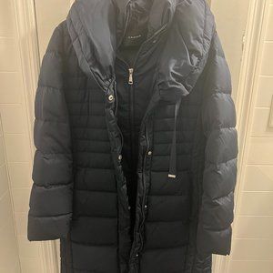 COPY - TAHARI DOUBLE LAYER LONG PUFFER COAT